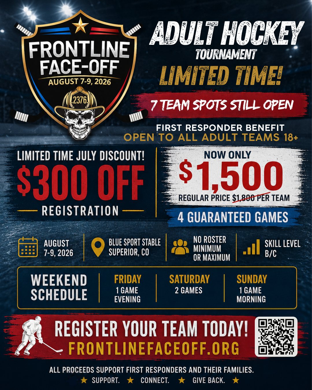 Team Registration - 2026 Frontline Face-Off Tournament (SOLD OUT)