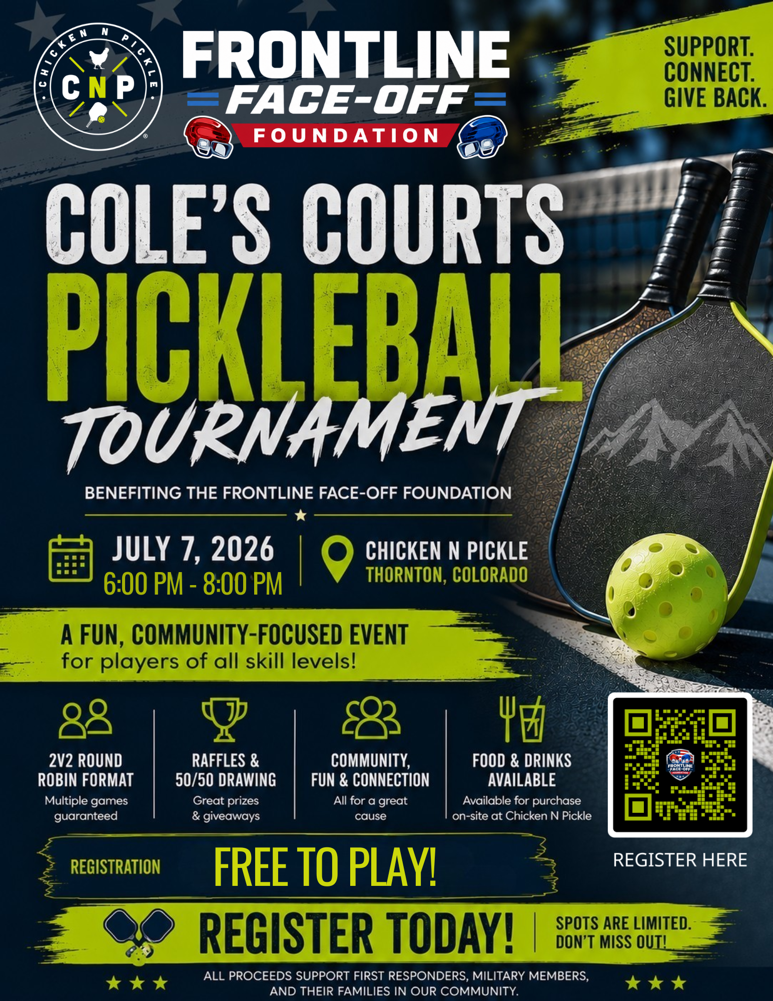 Cole's Courts FREE Pickleball Tournament