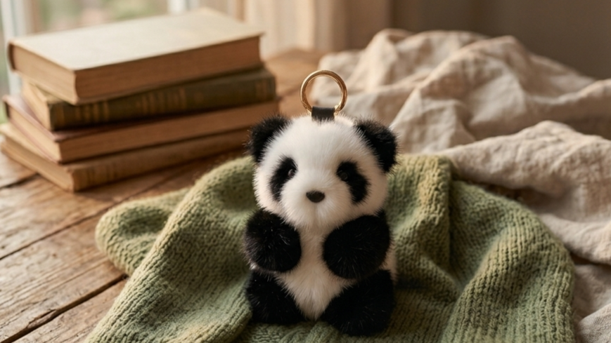 The Fuzzy Chapter Keychain Panda- A Bundle Add On
