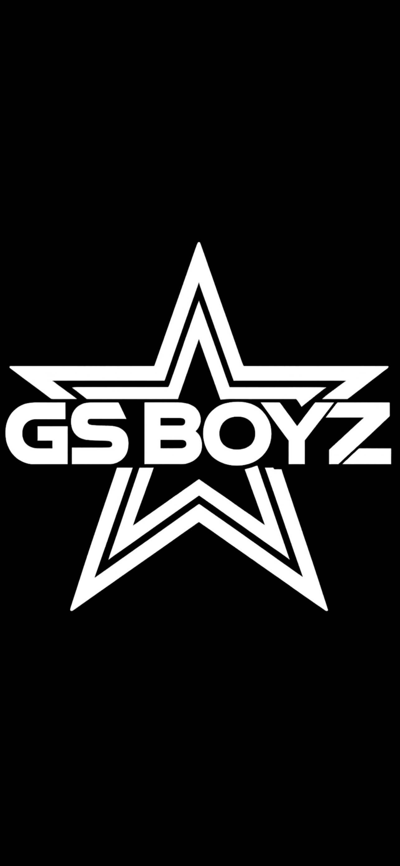 Black and white logo with a large star and the text "GS BOYZ" across the middle.
