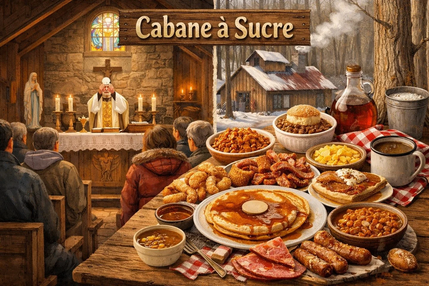 Join us this Sunday for mass followed by a delicious homemade cabane &agrave; sucre. Details on our website: montrealchallenge.ca