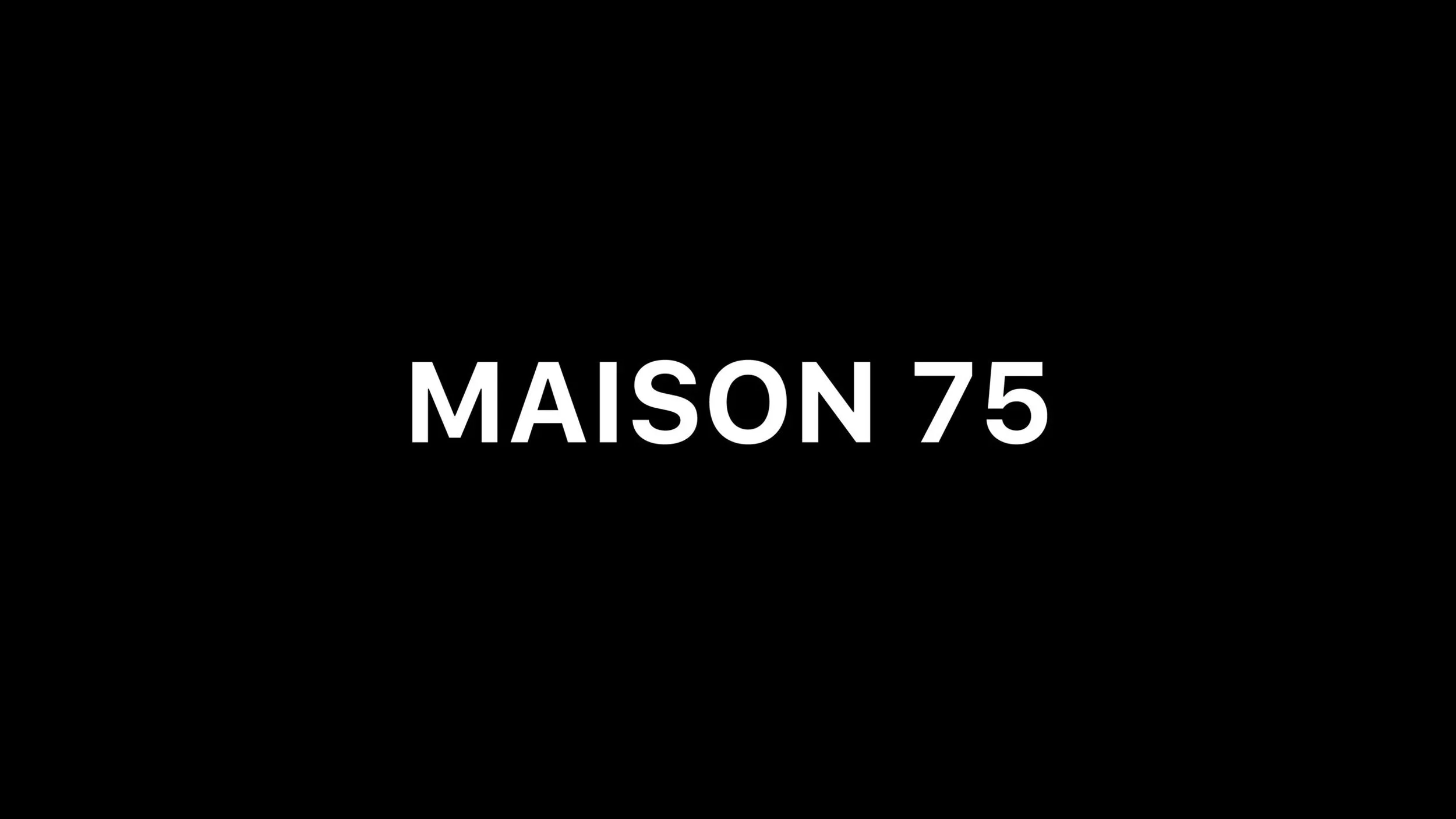 Maison 75 logo and brand identity design for a fashion boutique in Panama.