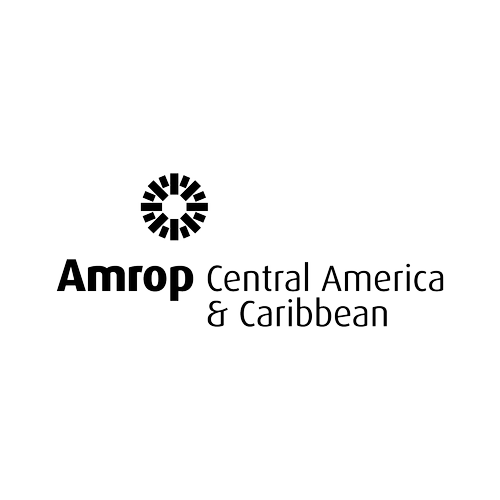 Amrop Central America & Caribbean executive search and talent consulting corporate logo, a professional services brand client of Brandt in Panama City, Panama..