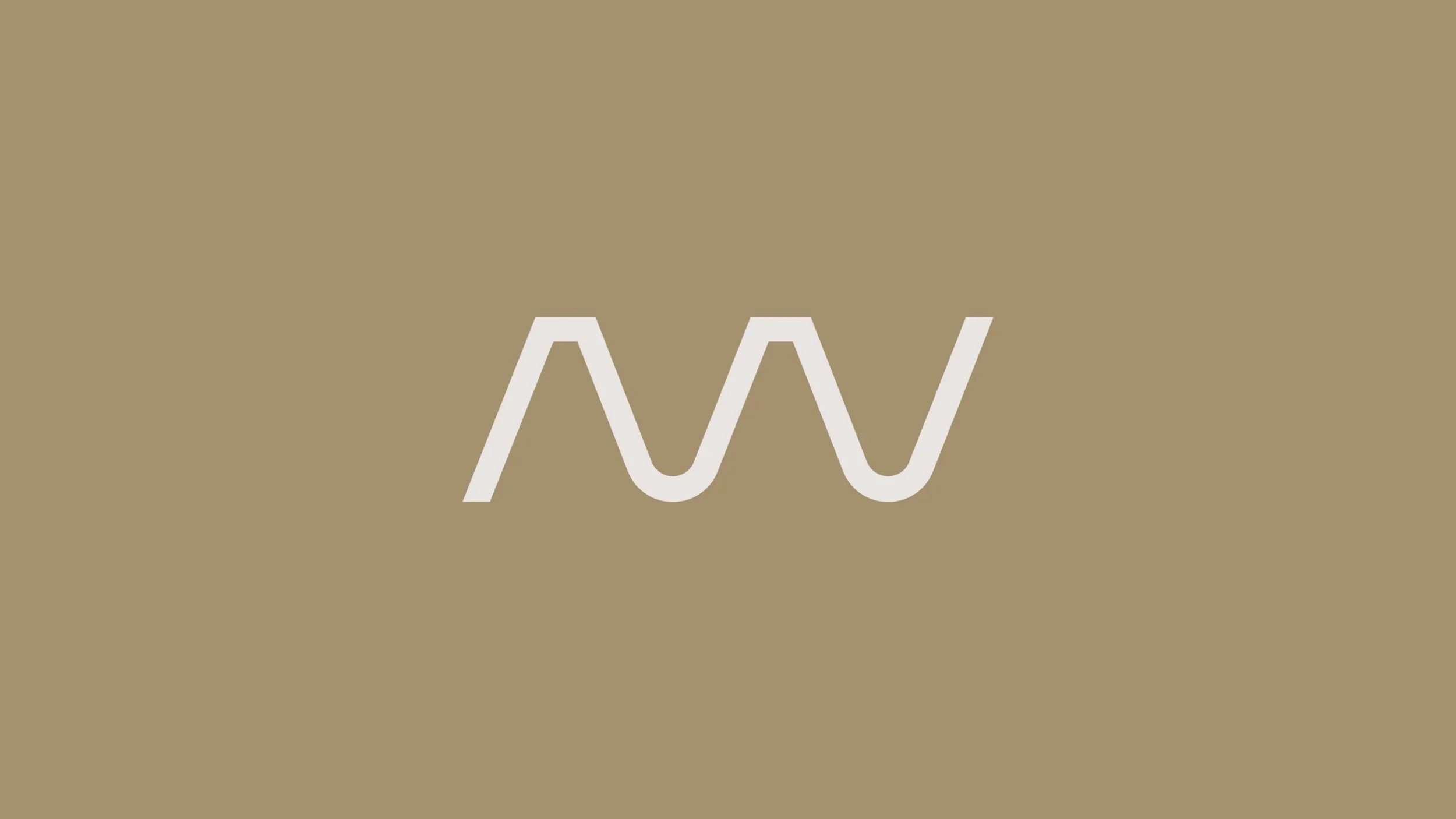 Minimalist monogram logo icon design for Arosemena and Way architects created by branding agency and communication agency  Brandt in Panama City, Panama.