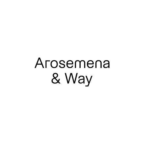 Arosemena & Way architecture studio official logo, a brand, communication, content, and web design client of Brandt agency in Panama City, Panama