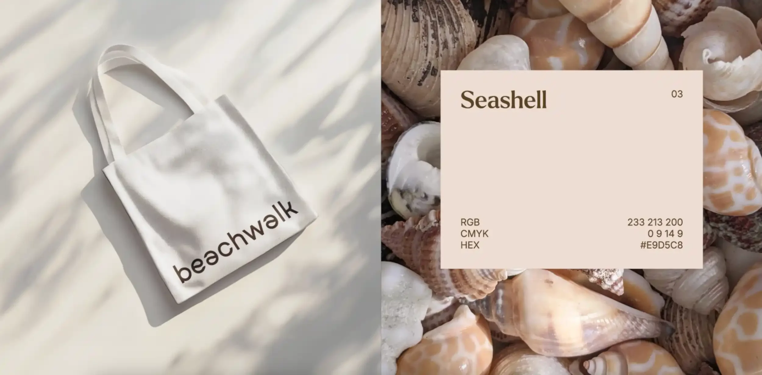 Beachwalk totebag mockup design and color palette created by Brandt real estate branding agency in Panama.