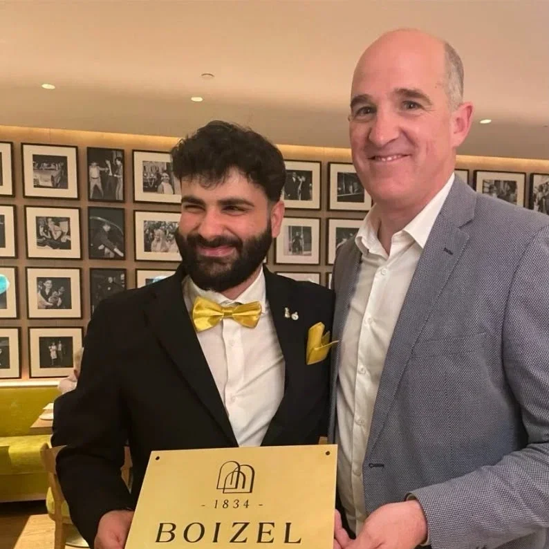 Florent Boizel CEO Maison Boizel con Benito Colonna