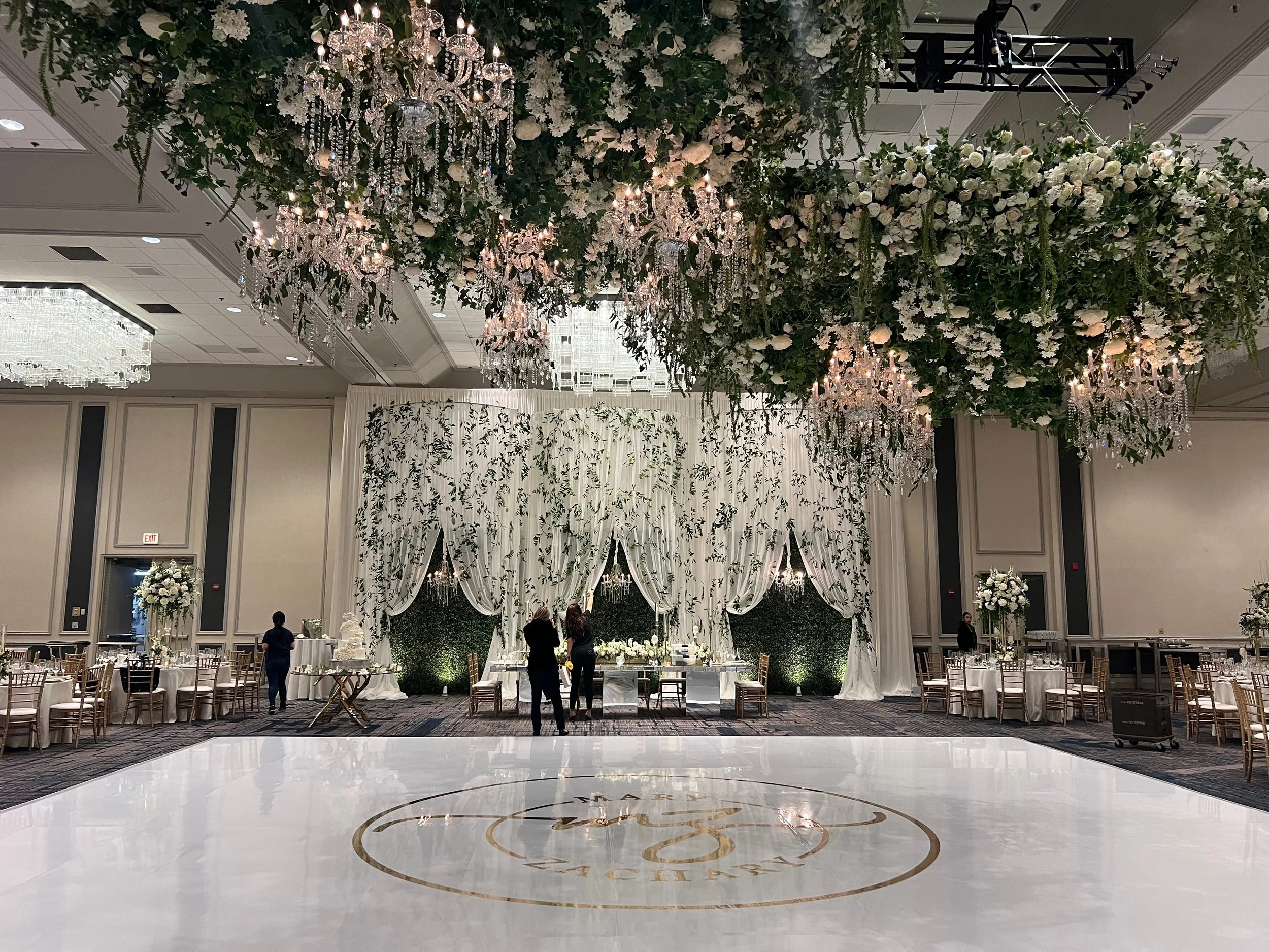 Private events weddings parties AV live production set up