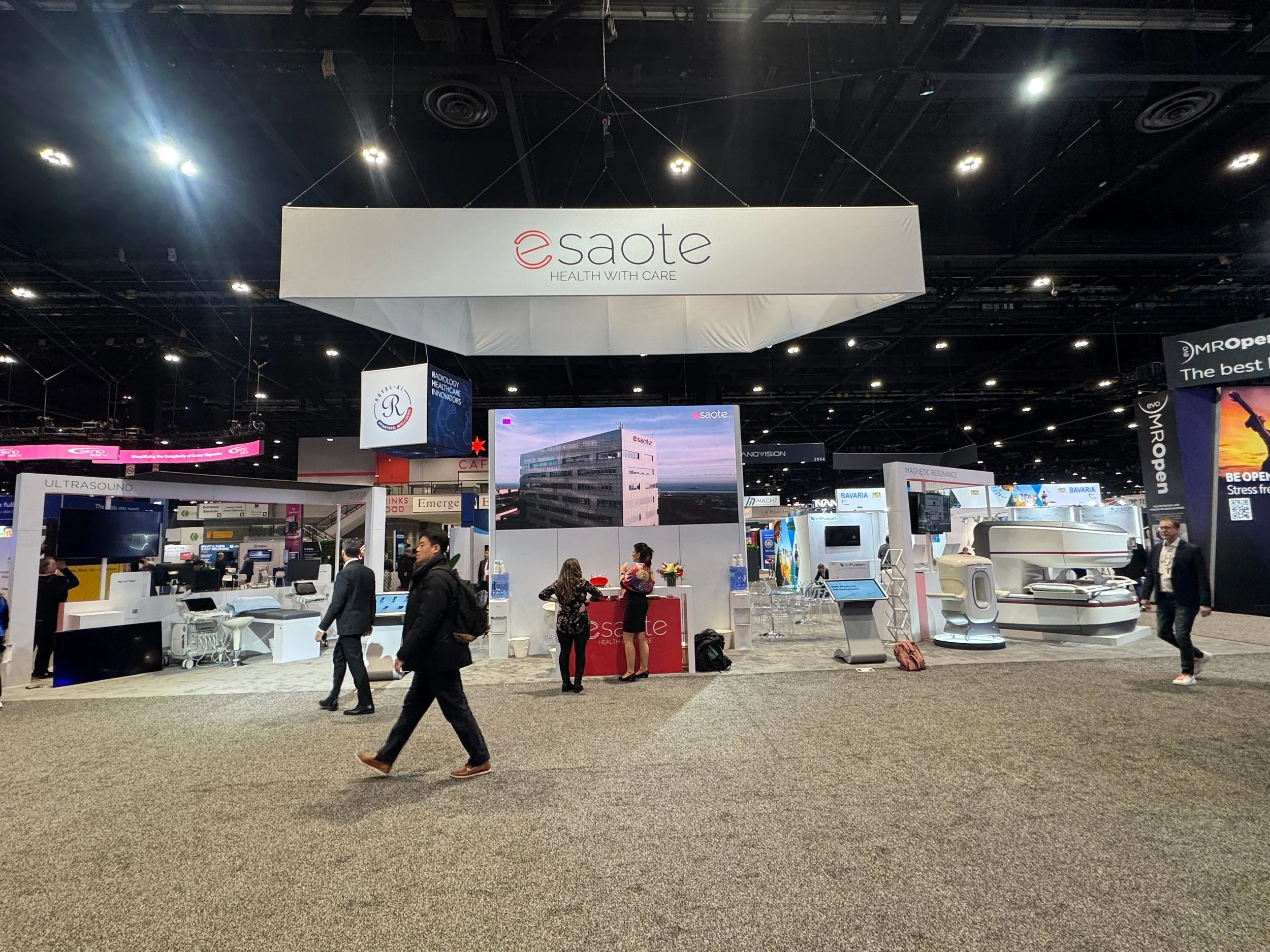 Trade show expo audio video and lighting set up