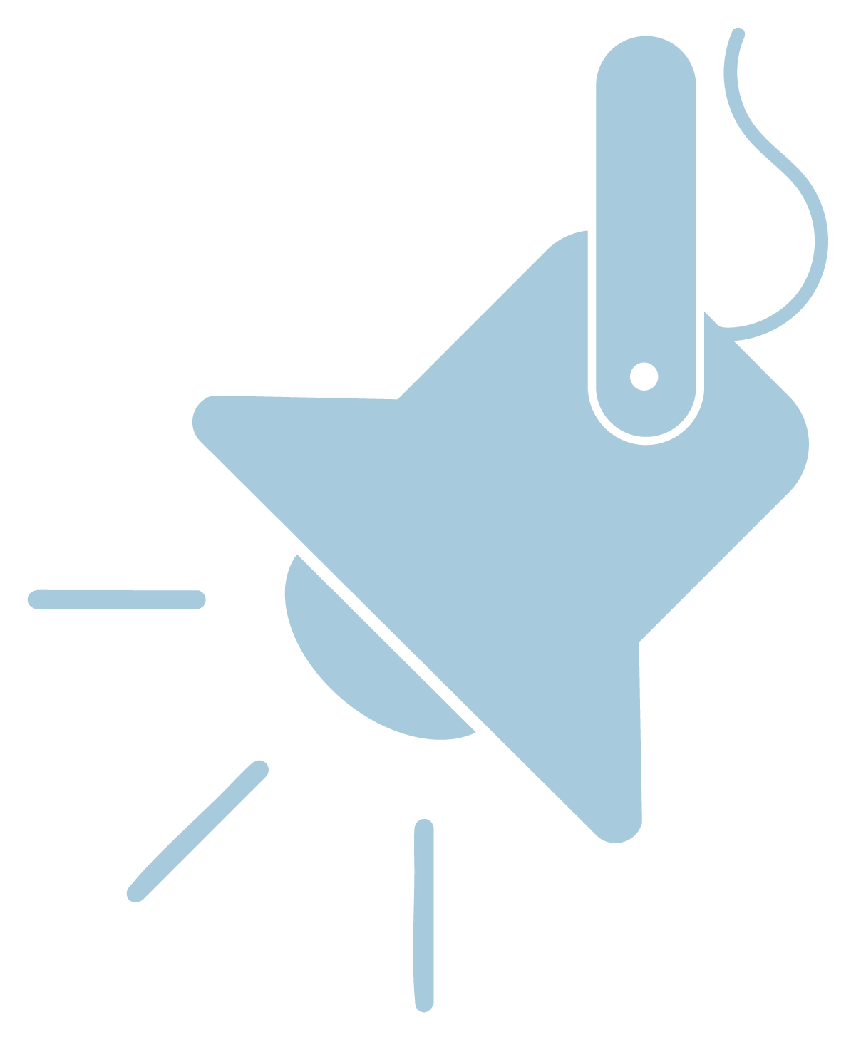 Light blue light icon part of the AVAIL brand.