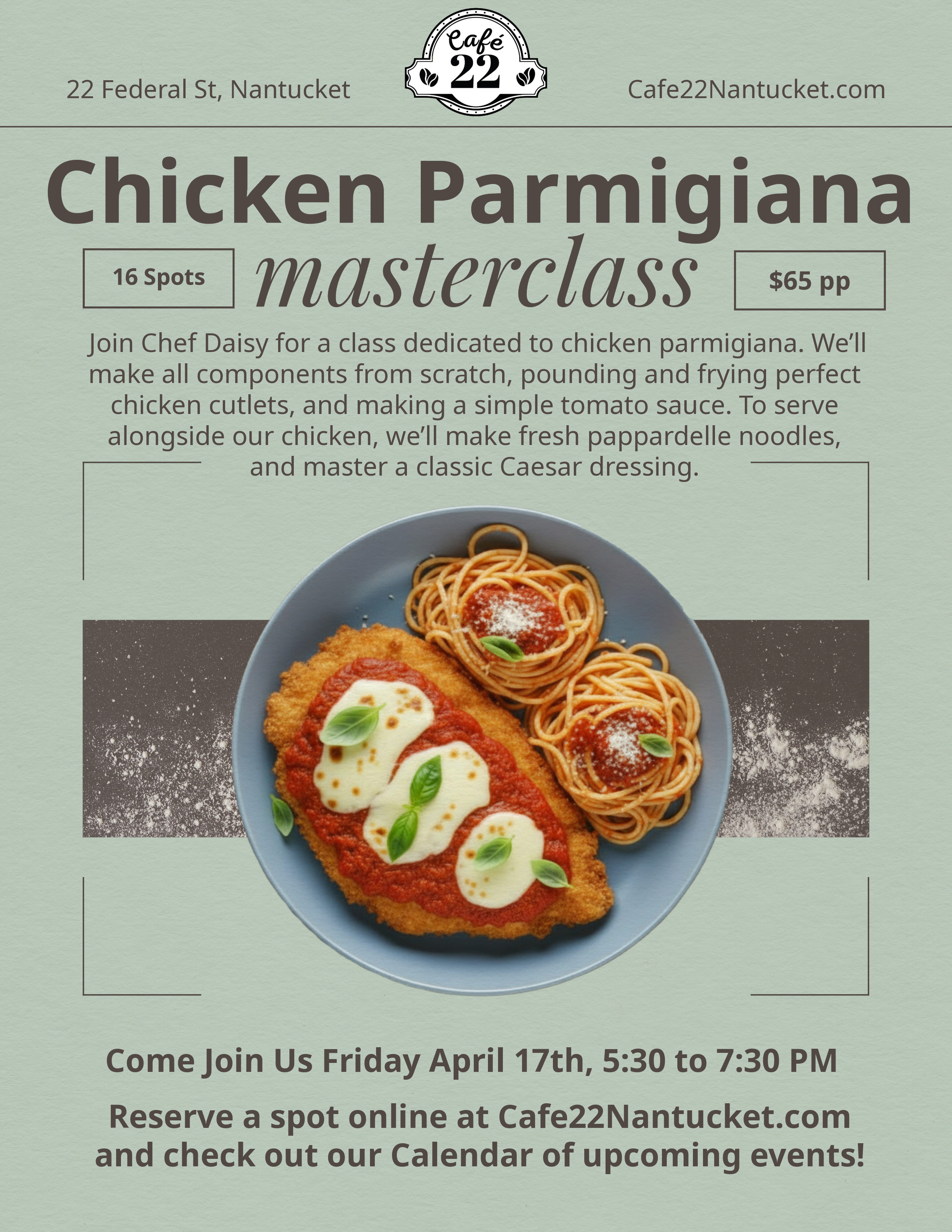 4/17 Cooking class chicken Parmigiana