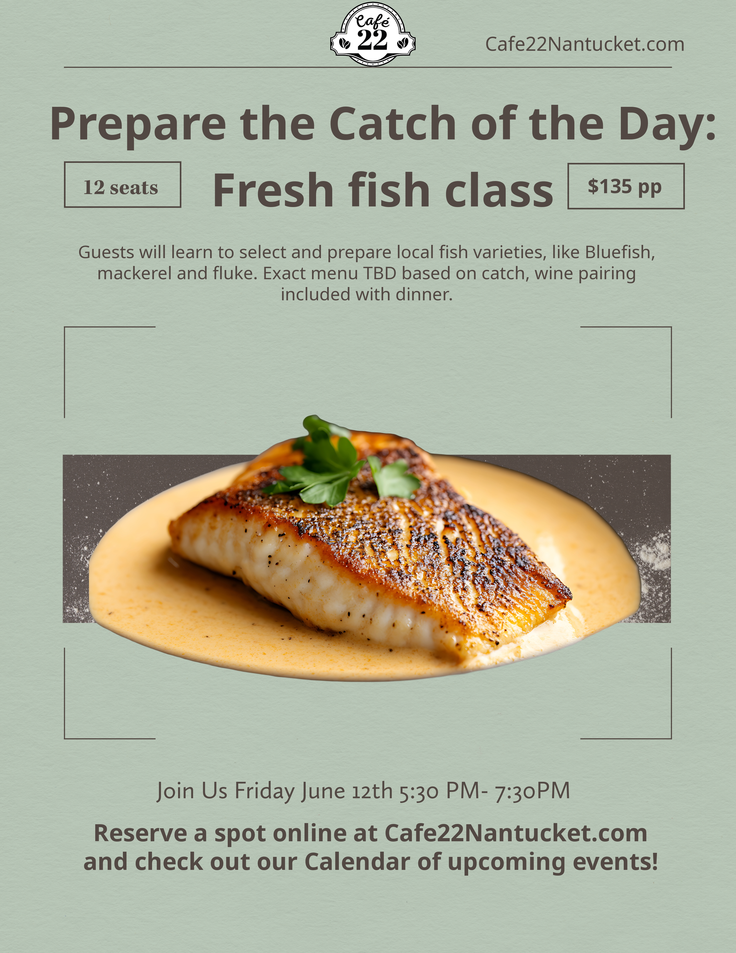Preparing the catch of the day class