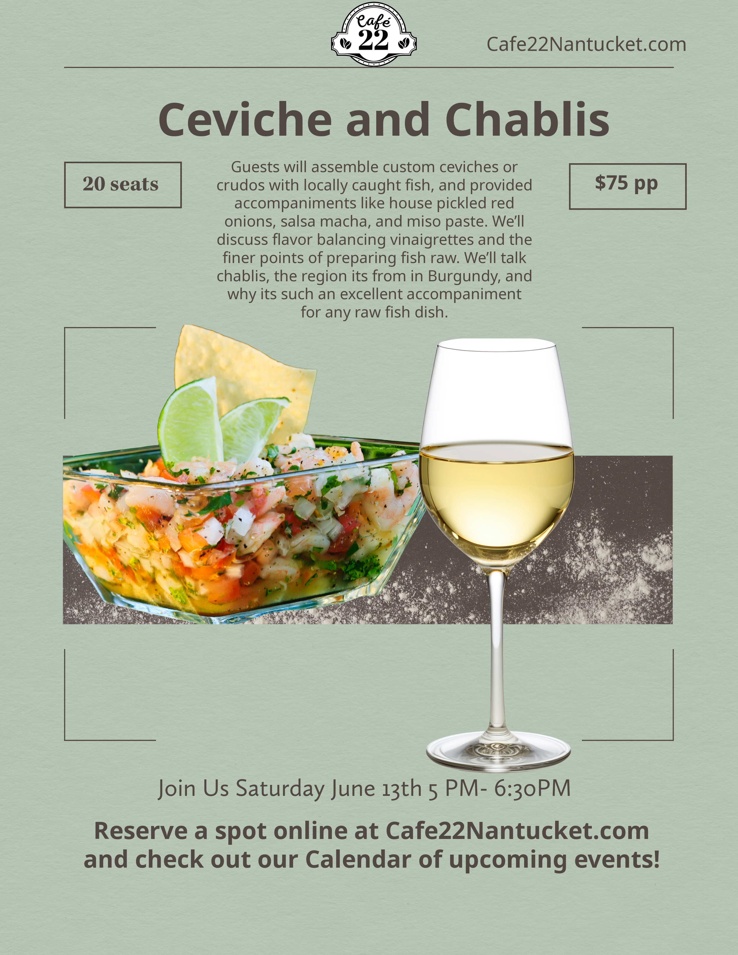 Ceviche and Chablis