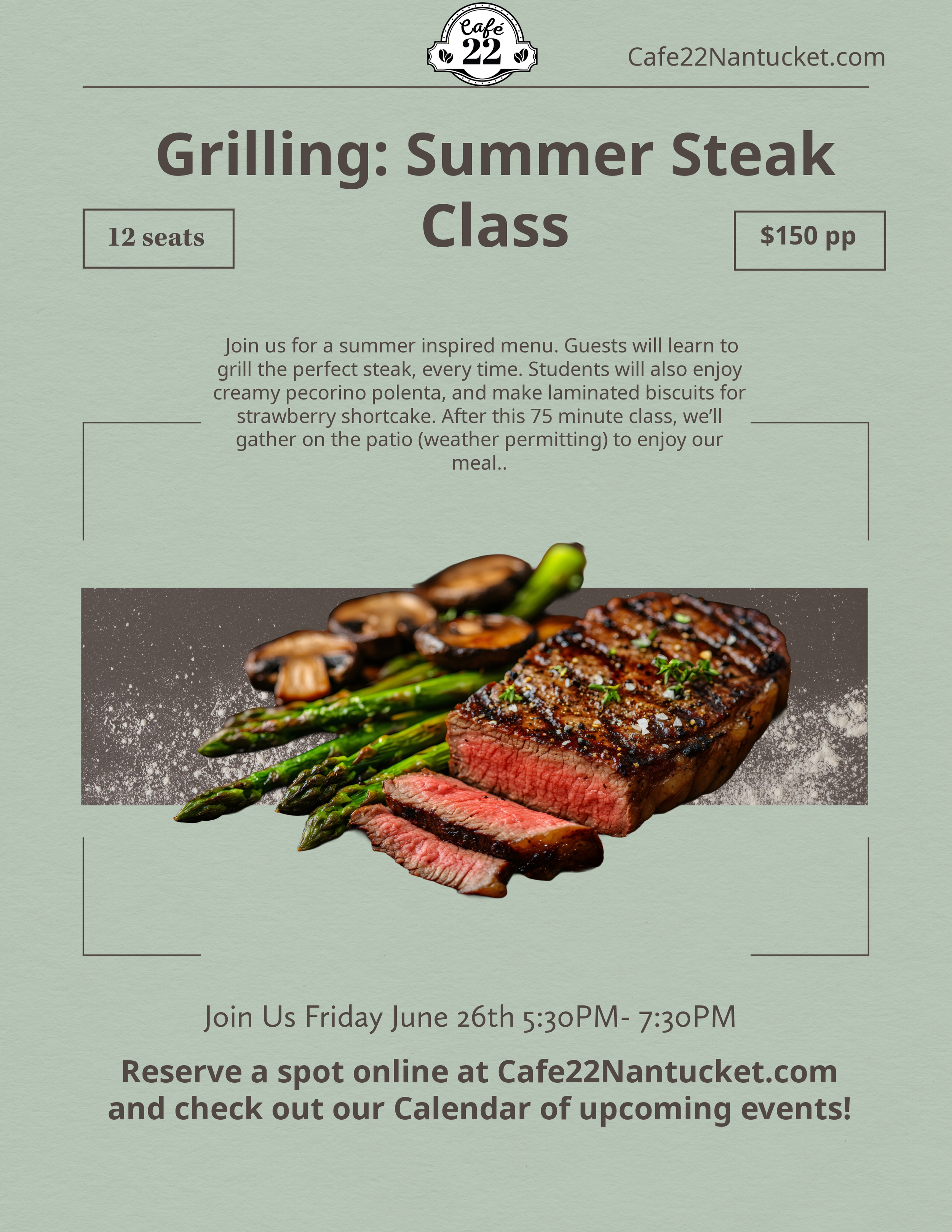Grilling: Summer Steak class