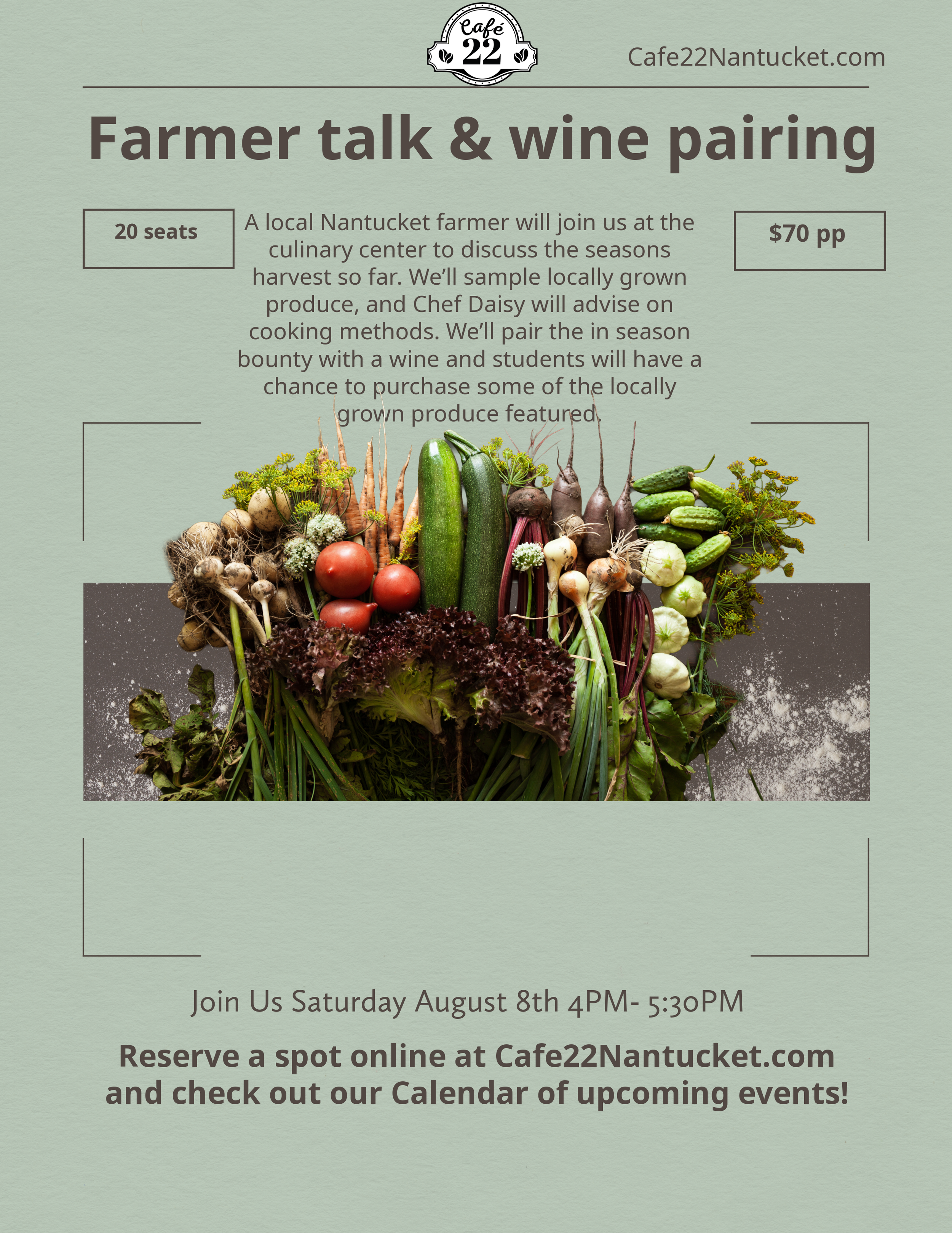 Farmer Talk and wine pairing