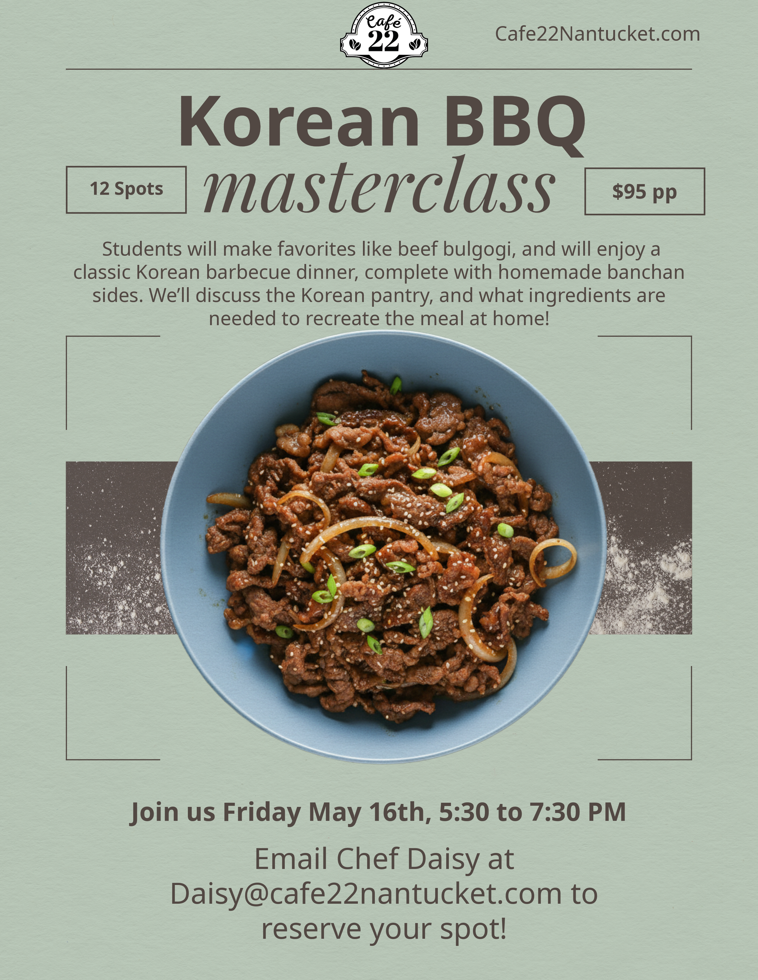 Korean BBQ class