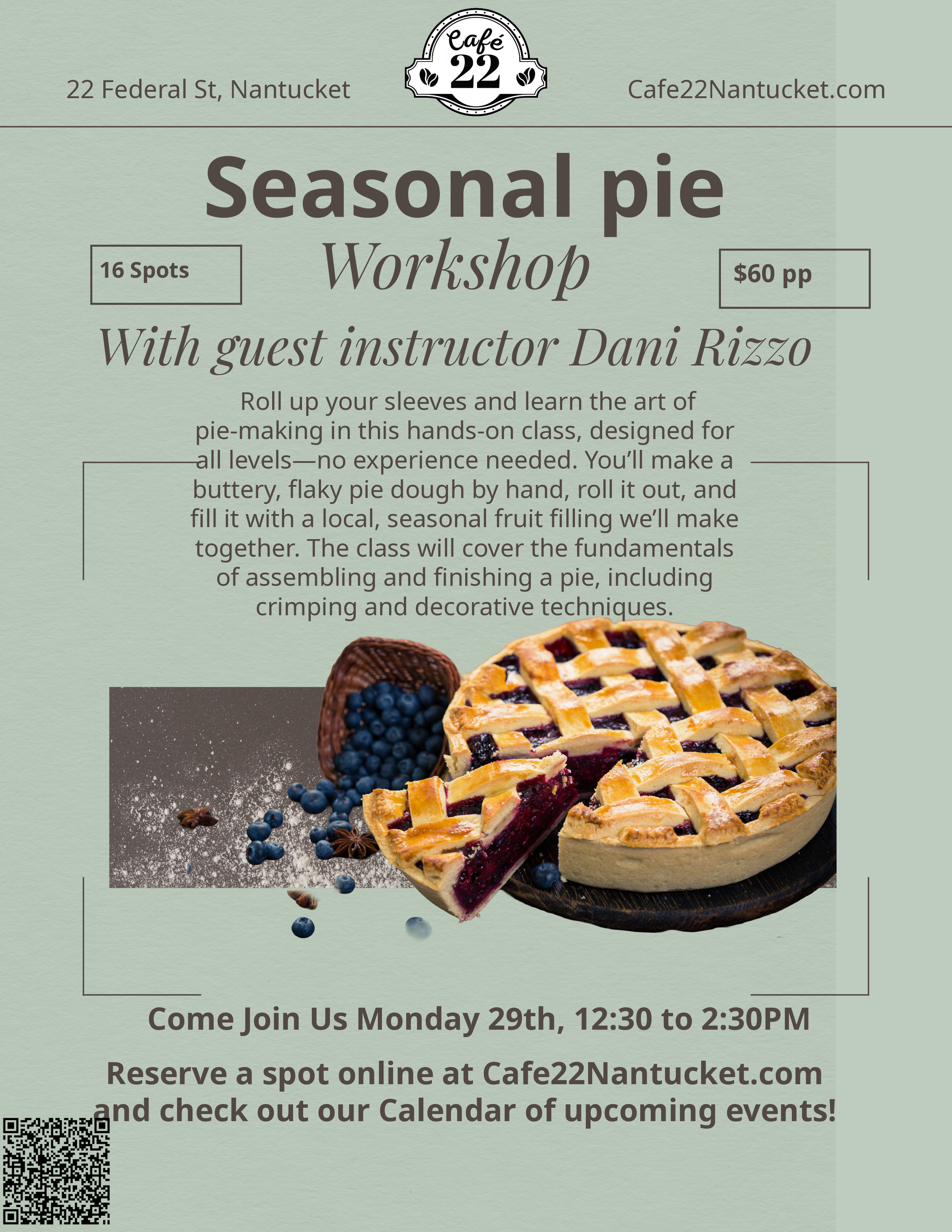 Seasonal Pie Workshop with Dani Rizzo