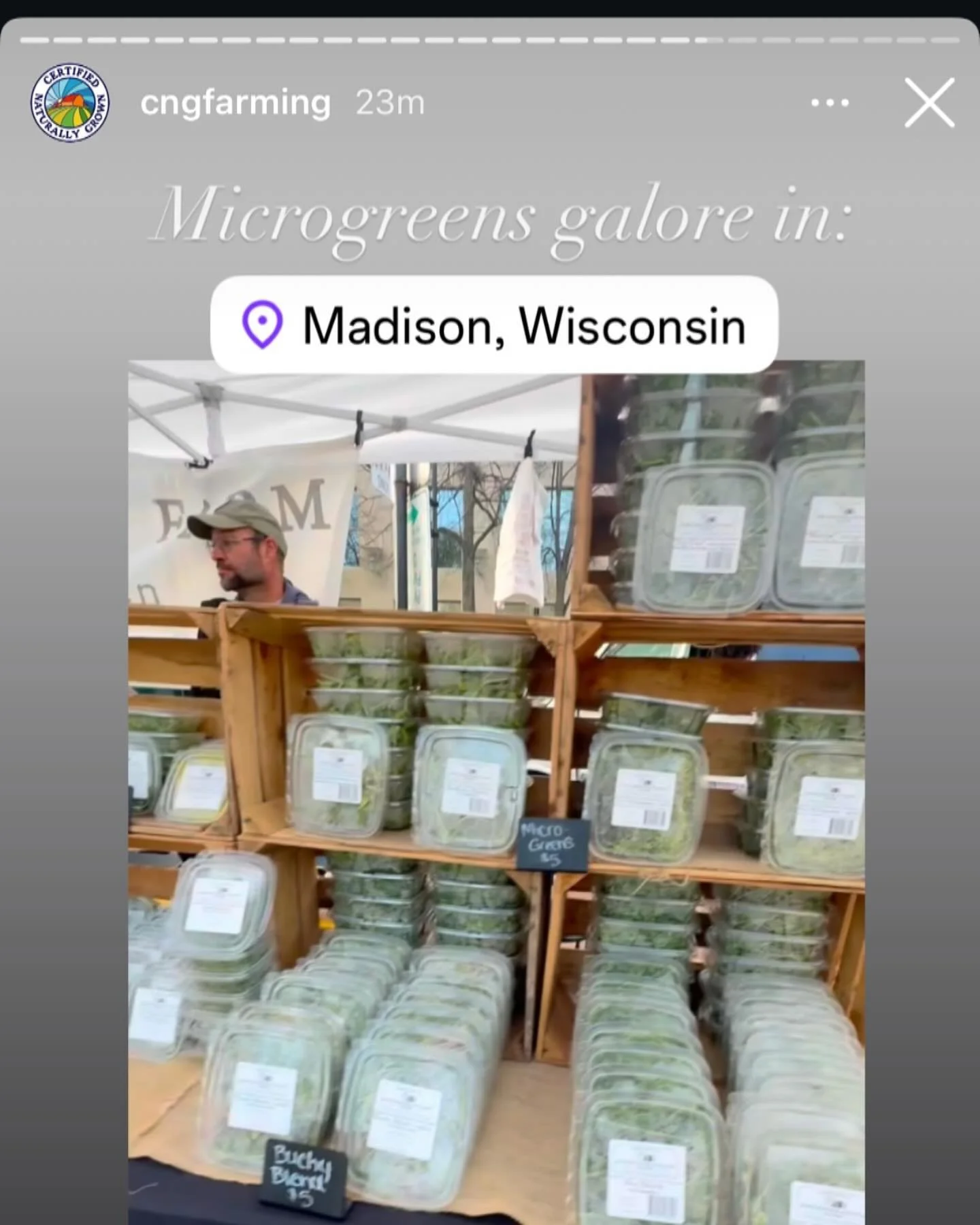 Our post was shared by @cngfarming. How fun is that?!?

Love the CNG community!