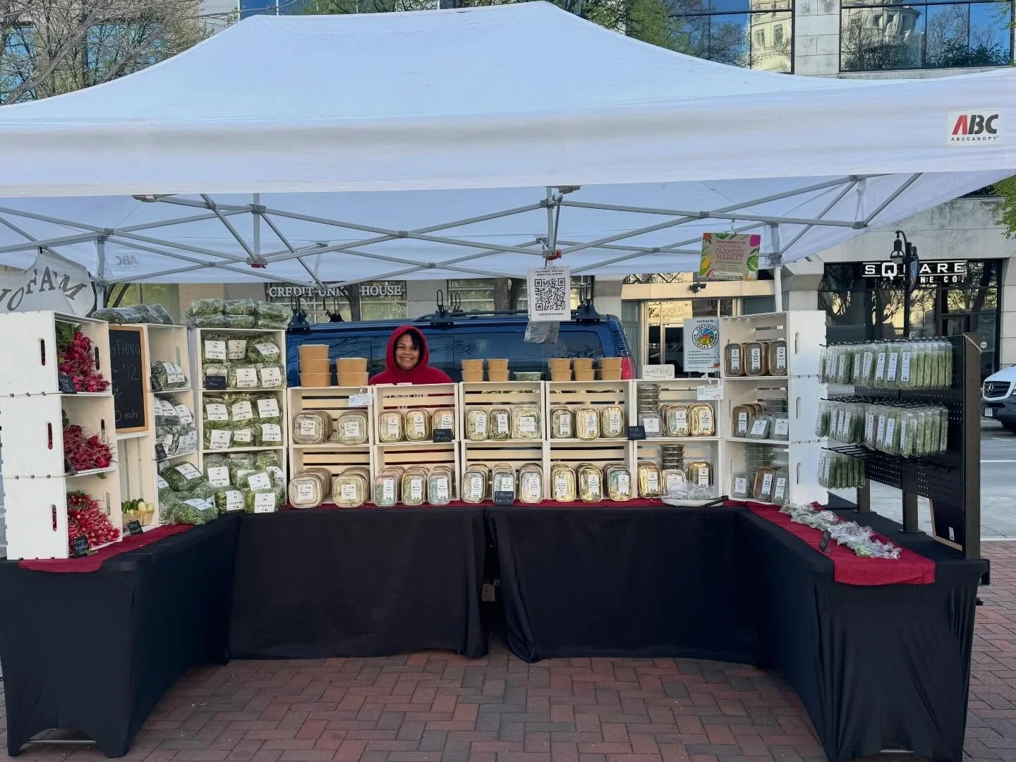Three weeks into the summer market season. Three Saturday markets and one Wednesday market in.

We&rsquo;ve gotten to see some of our loyal customers, and meet some new ones. &hearts;️

Our stand got a glow-up and I really love it! 😍

We have new pa