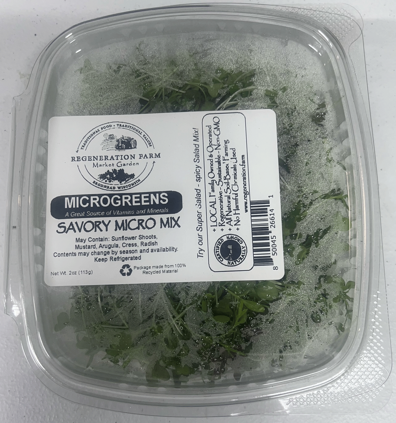 Sunflower Shoots & Spicy Micros Blend (2oz)