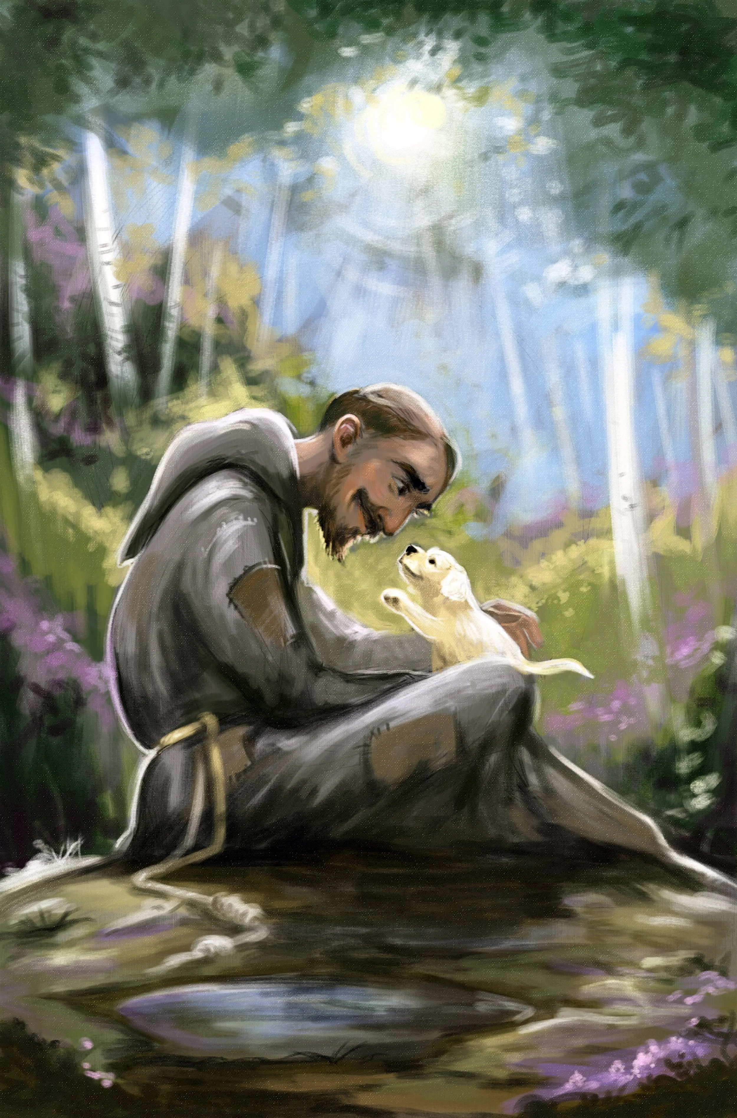 Saint Francis with Puppy