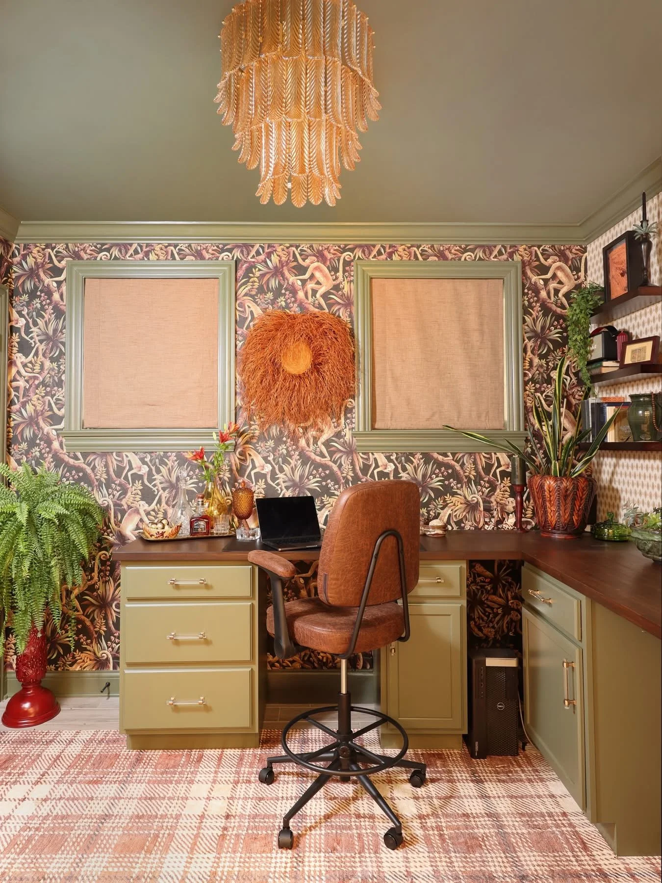 Lincoln Park Office Roman Shades for privacy and balance.