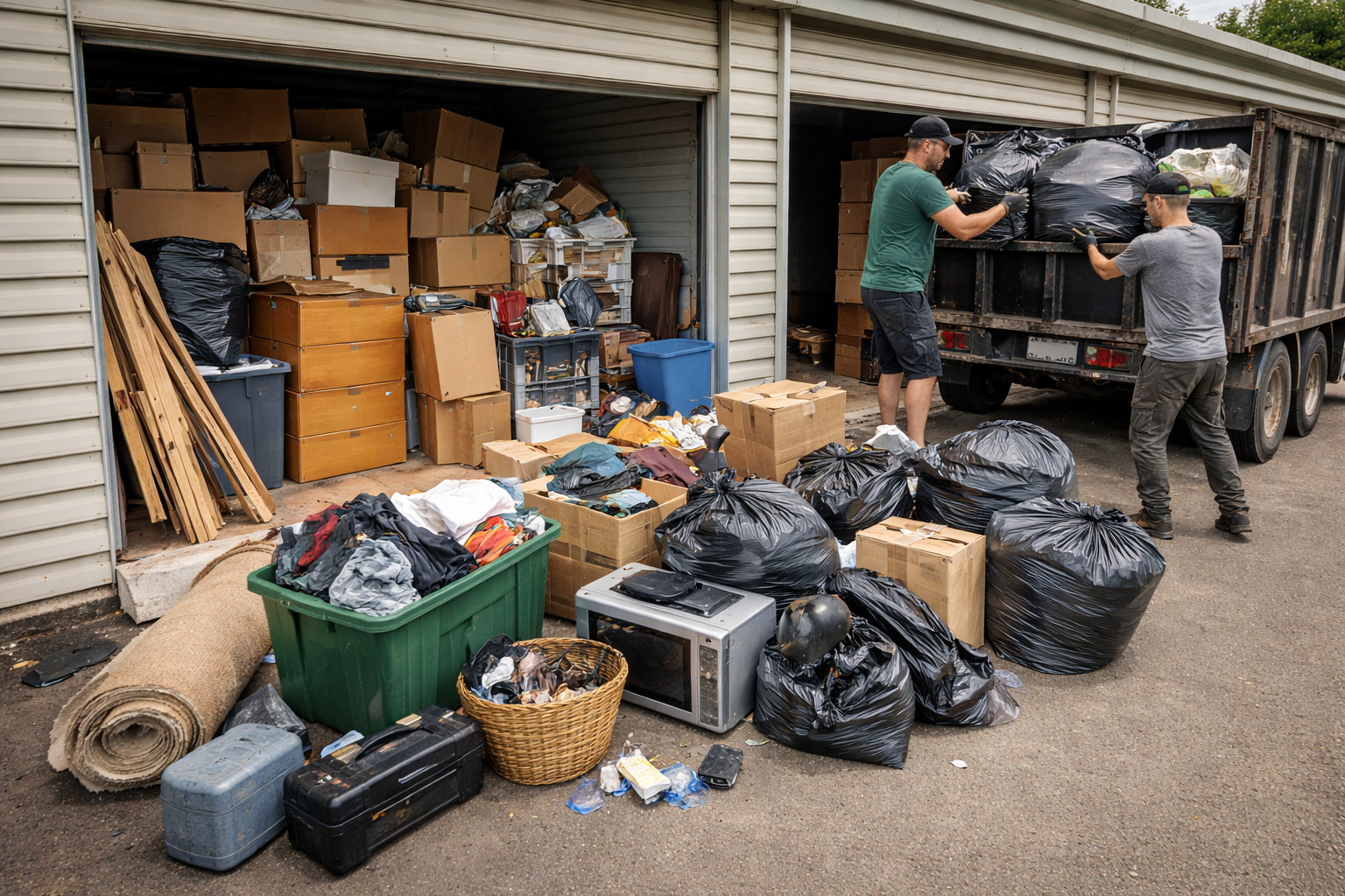 Storage unit cleanout service in Ventura County - Sebastian’s Junk Removal