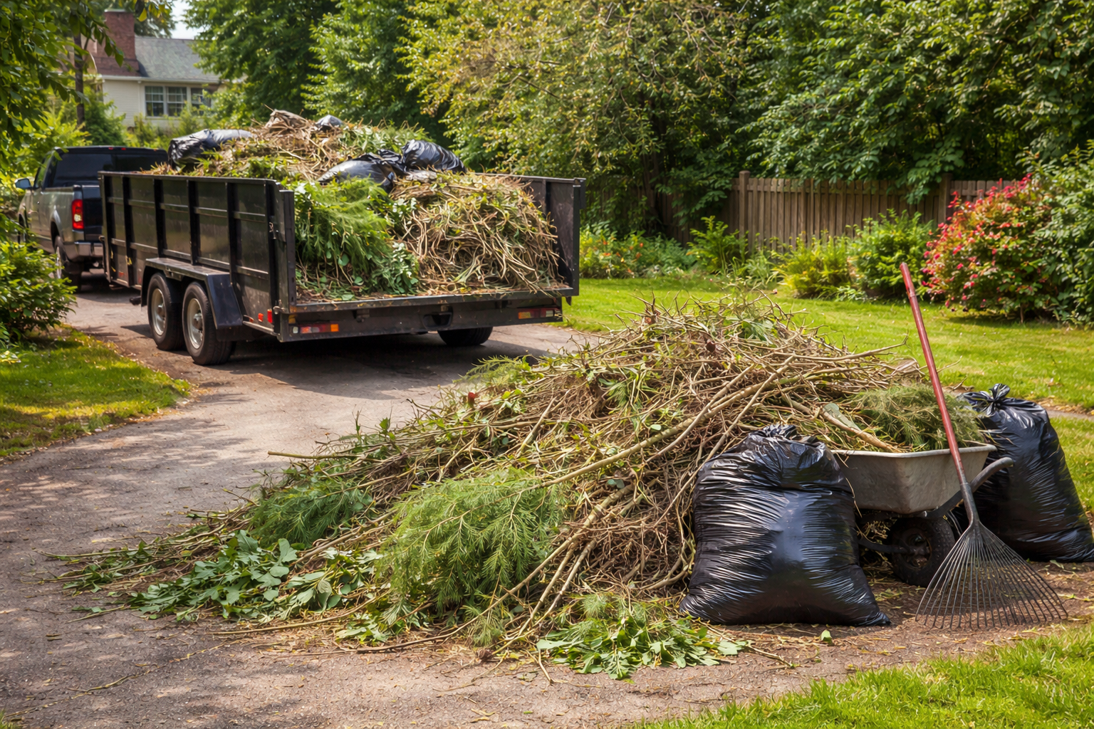 Yard debris removal and hauling in Ventura County
