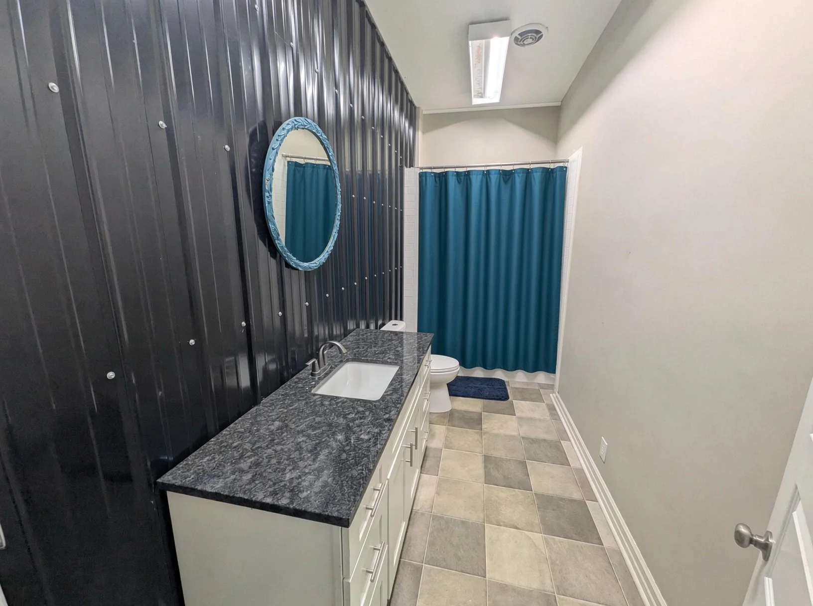 Second full bathroom at Wolf on Main sober living home