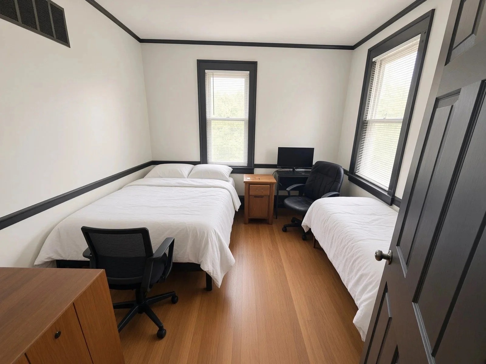 House lead's room at Worthy Solutions sober living home