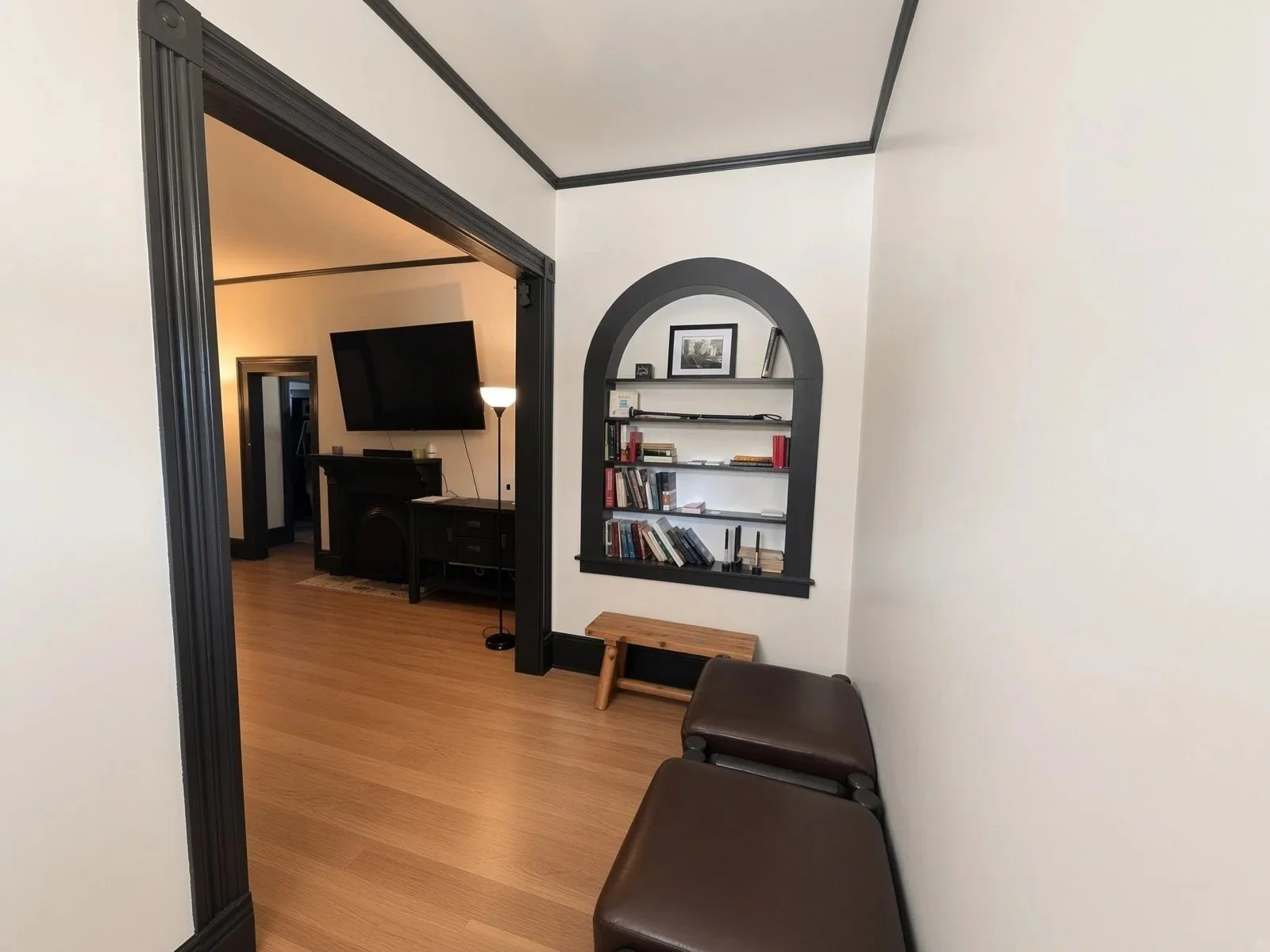 Front foyer at Worthy Solutions sober living home