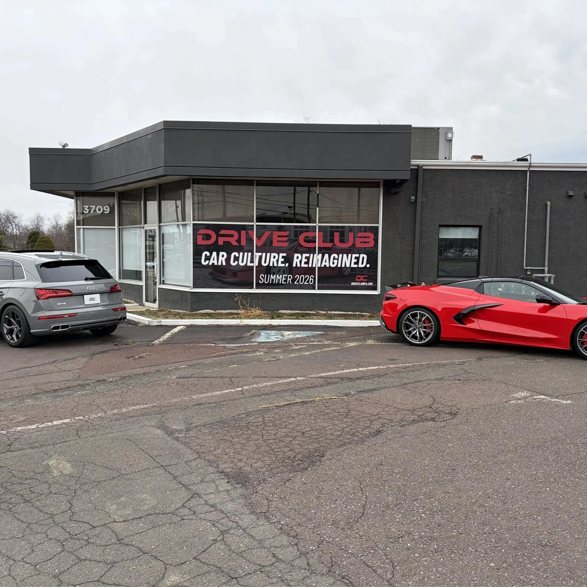 The First Cars Out Front.