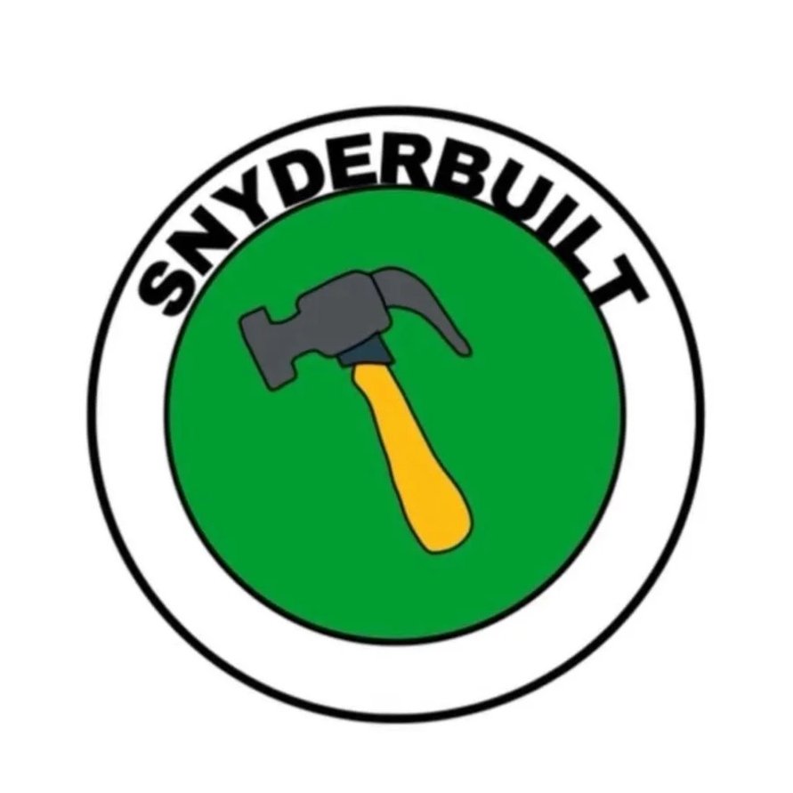 Logo of SnyderBult with a hammer and chisel inside a green circle.
