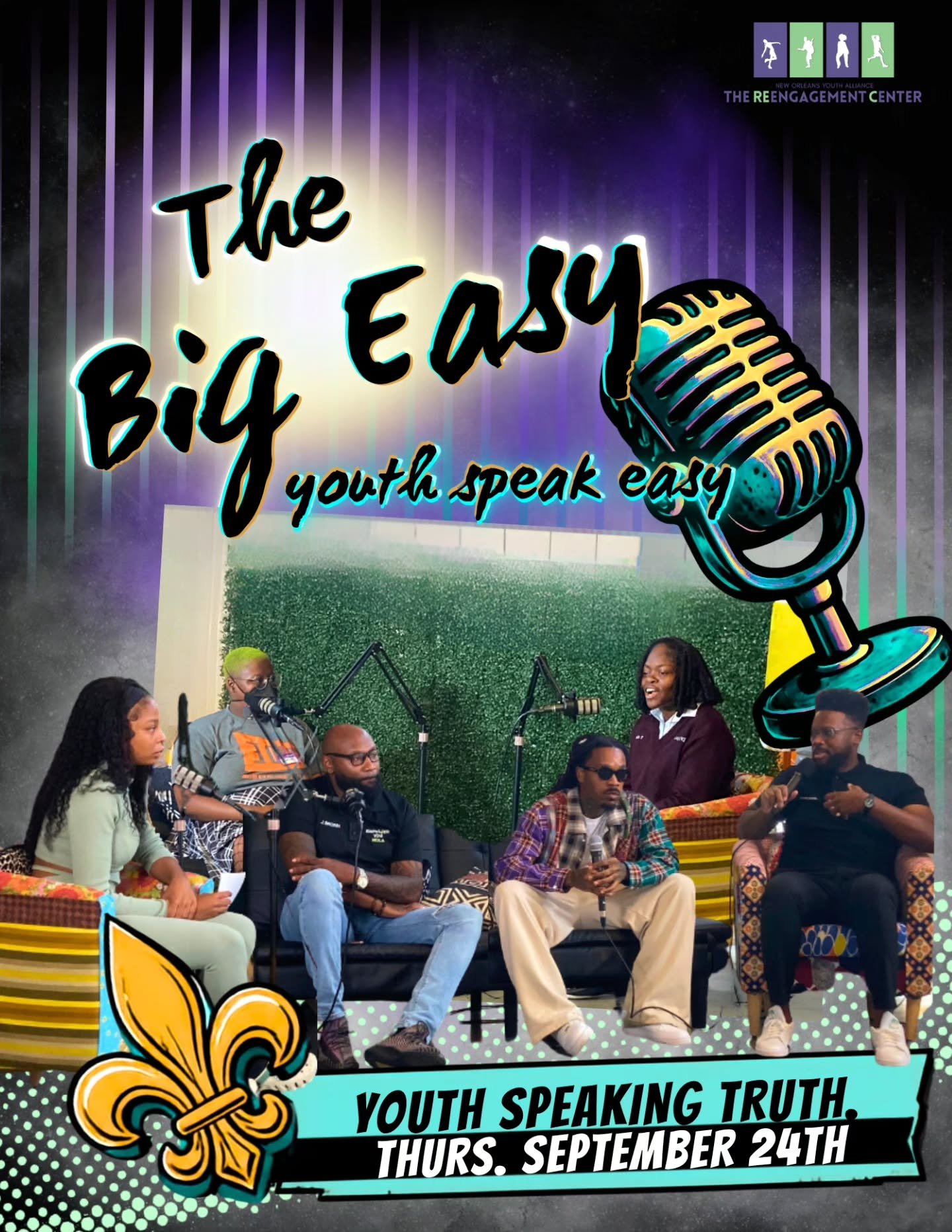 👀 Something&rsquo;s coming...

The Big Easy!

It may be a called a 'Speakeasy', but around here, youth SPEAK EASY&nbsp;🎙️🗣️

Save the date and get ready to pull up, speak your mind, and join the conversation.

More details + registration dropping 
