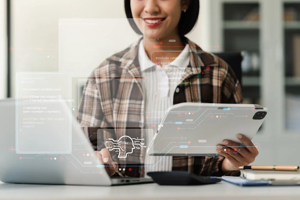 IT professional reviewing chatgpt business data privacy settings and Microsoft 365 Copilot permissions for a Lower Mainland small business