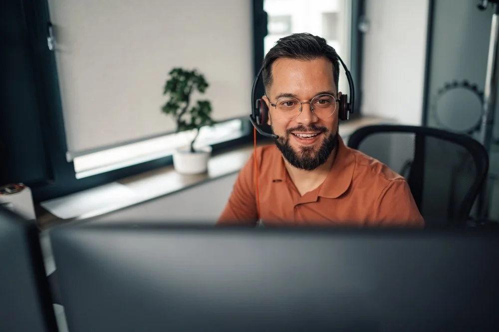 Office team on a video call over a reliable connection from a business internet provider configured by Gennix in Langley BC