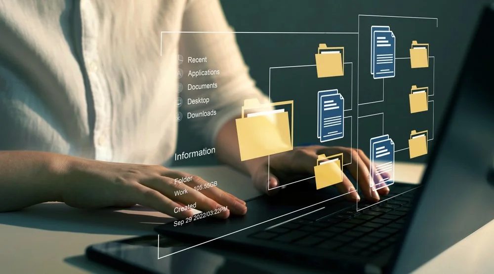 Gennix IT professional setting up a SharePoint document management system for a Lower Mainland business as part of Microsoft 365 managed services