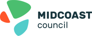 Logo for MidCoast Council.