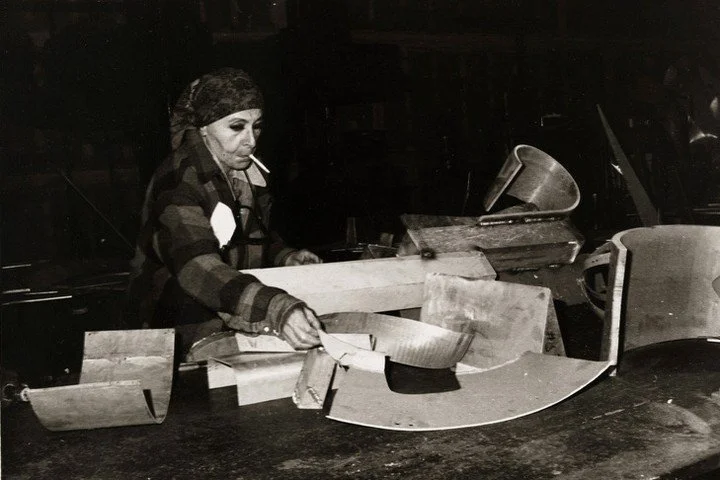 Repost: @nevelson_chapel⁠
⁠
Diana MacKown wrote that Nevelson organized her studio like a theater set: the black walls, the layered wooden fragments, the elaborate clothing &mdash; all of it was intentional. It wasn&rsquo;t affectation; it was part o