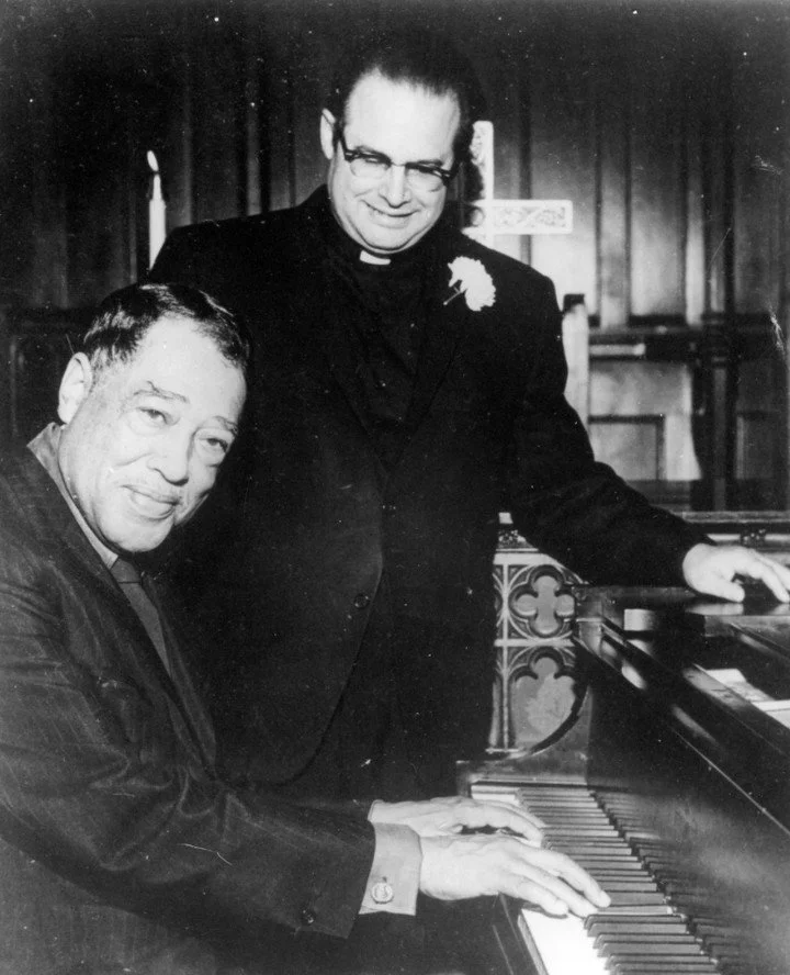 "I met Pastor John Gensel, whose Lutheran church my sister, Ruth, regularly attends. I went to his church and found that music was not confined there to the more or less solemn kind usually heard in churches. Pastor Gensel had recitals and music