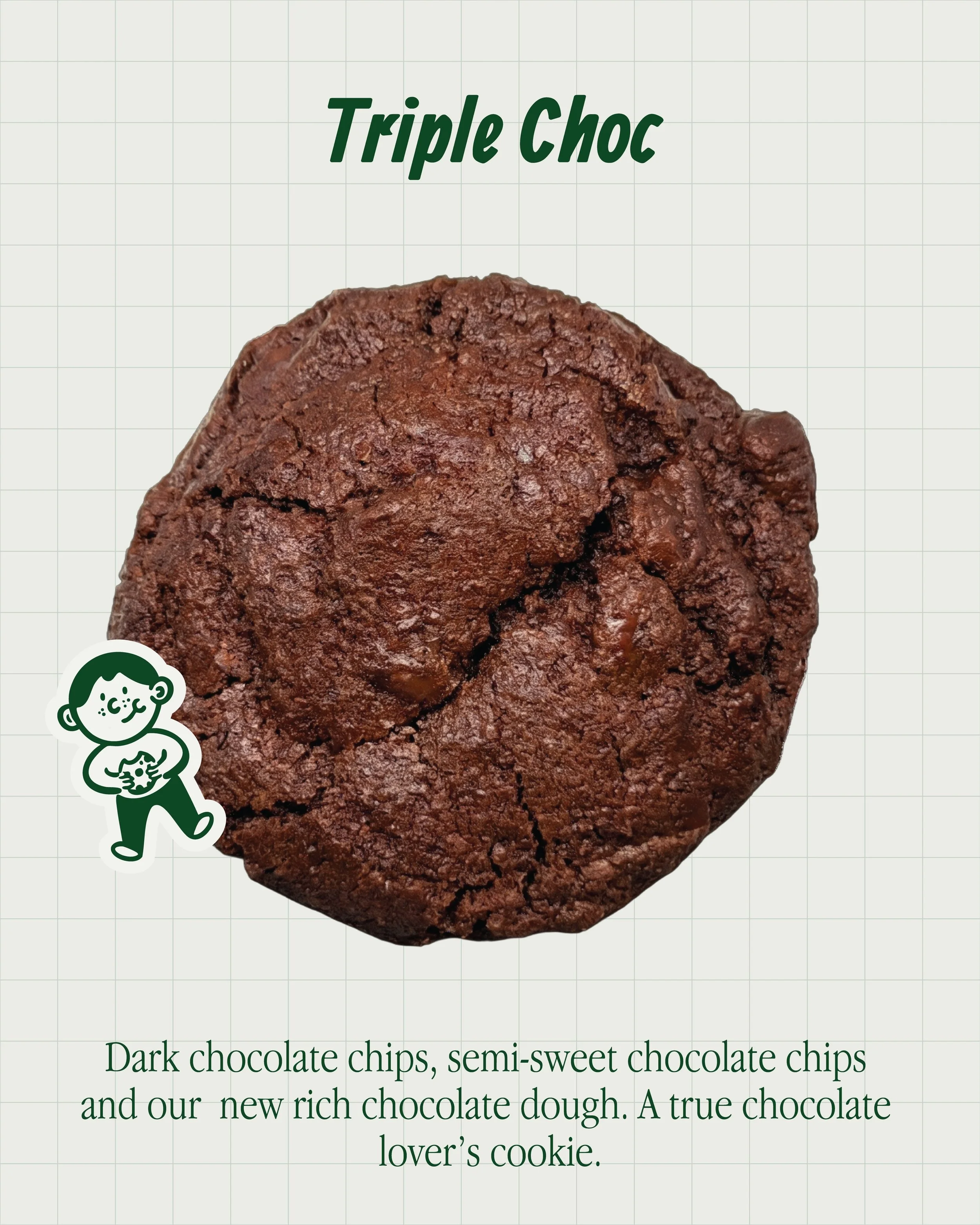 Dark chocolate, semisweet chocolate, and rich chocolate cookie dough &mdash; a must-try for every chocolate lover. 🍫 Triple Choc is ready to order now. Shipping all across NY State. Link in bio!