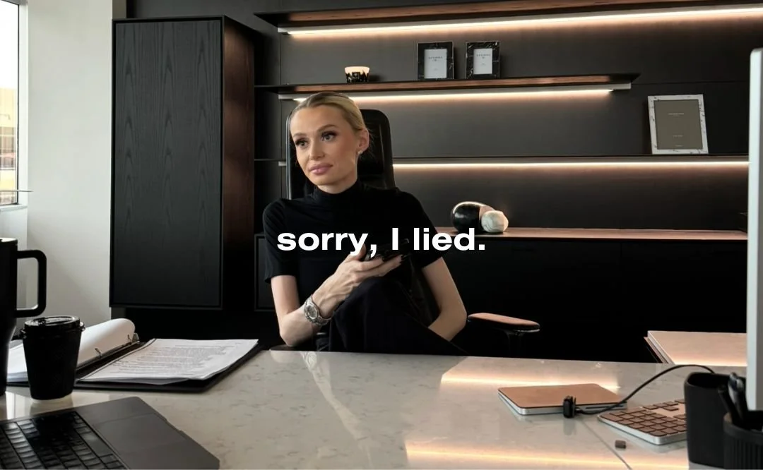"sorry I lied" trend
