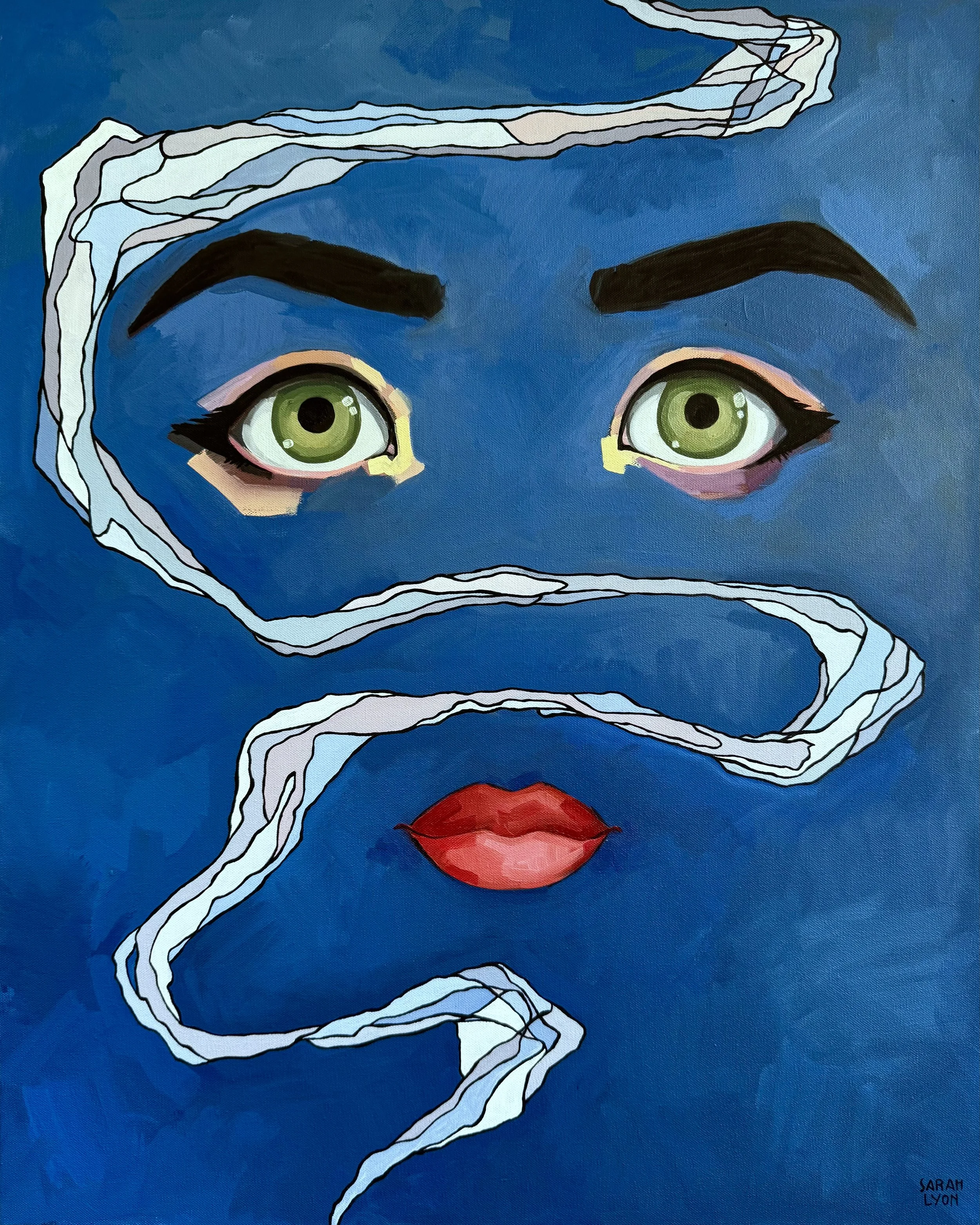 cigarette daydream, 24" x 30"