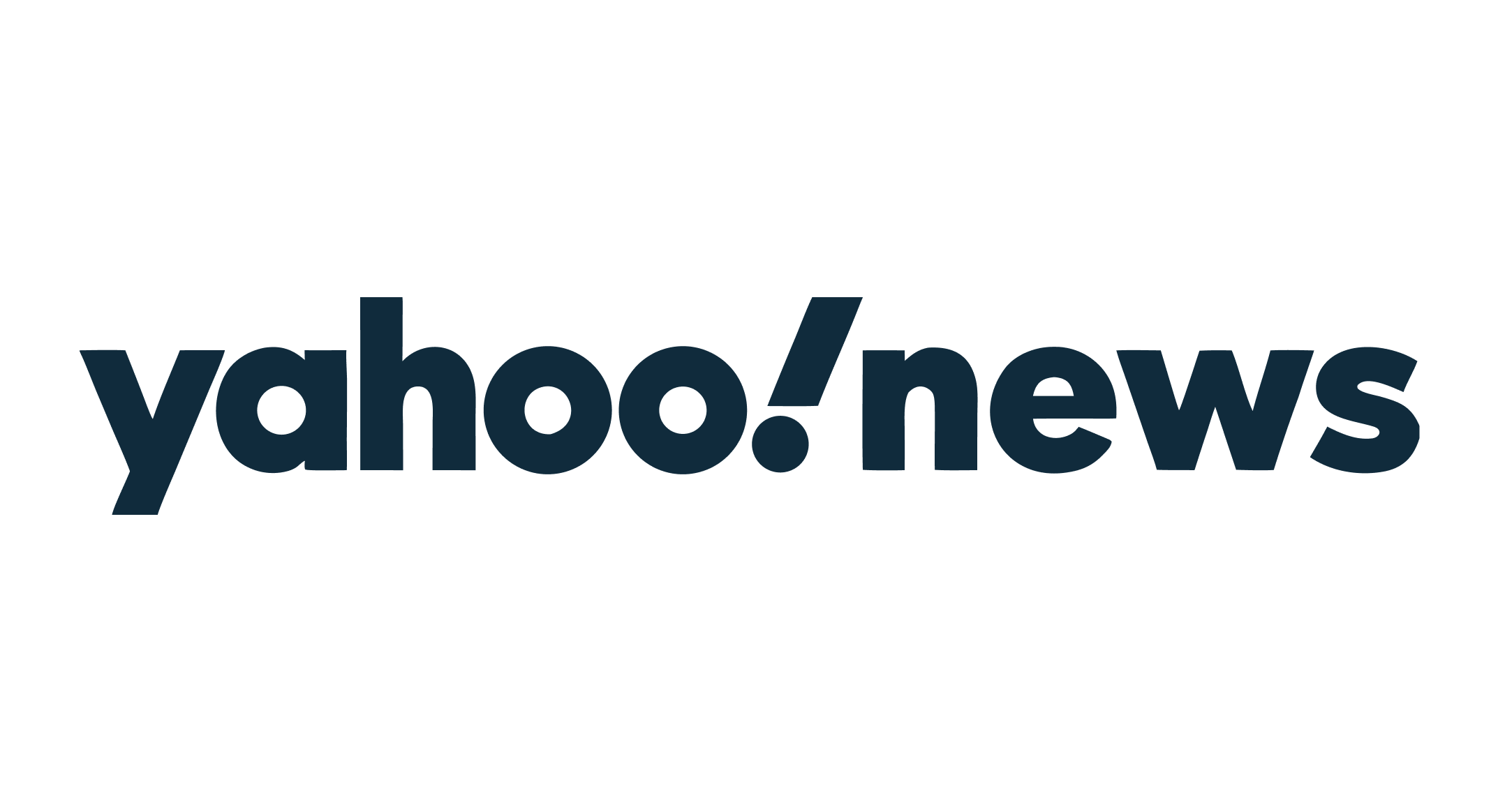 Yahoo News logo in navy blue text with an exclamation mark in the middle.