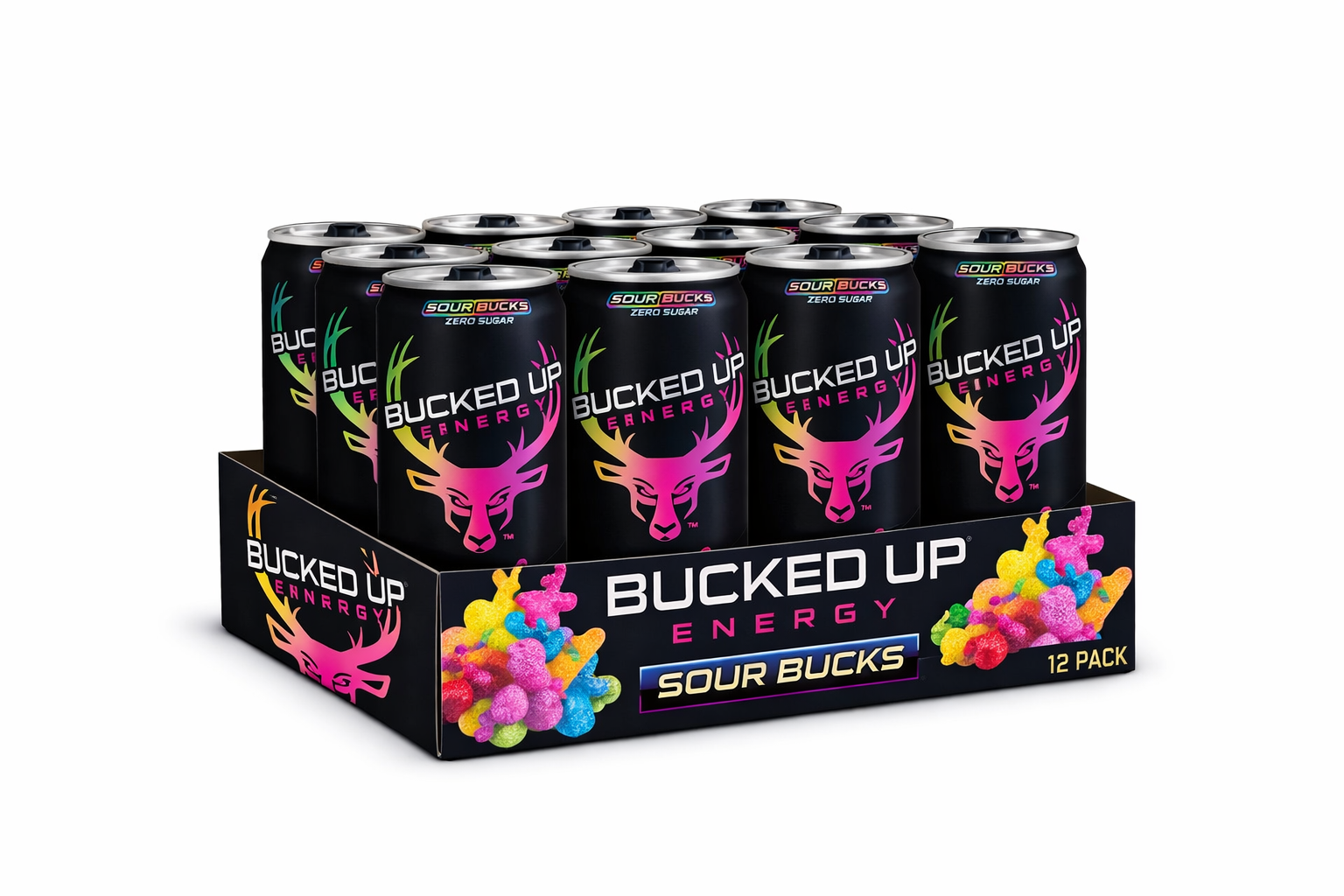 Bucked Up Energy Cans 12 Pack