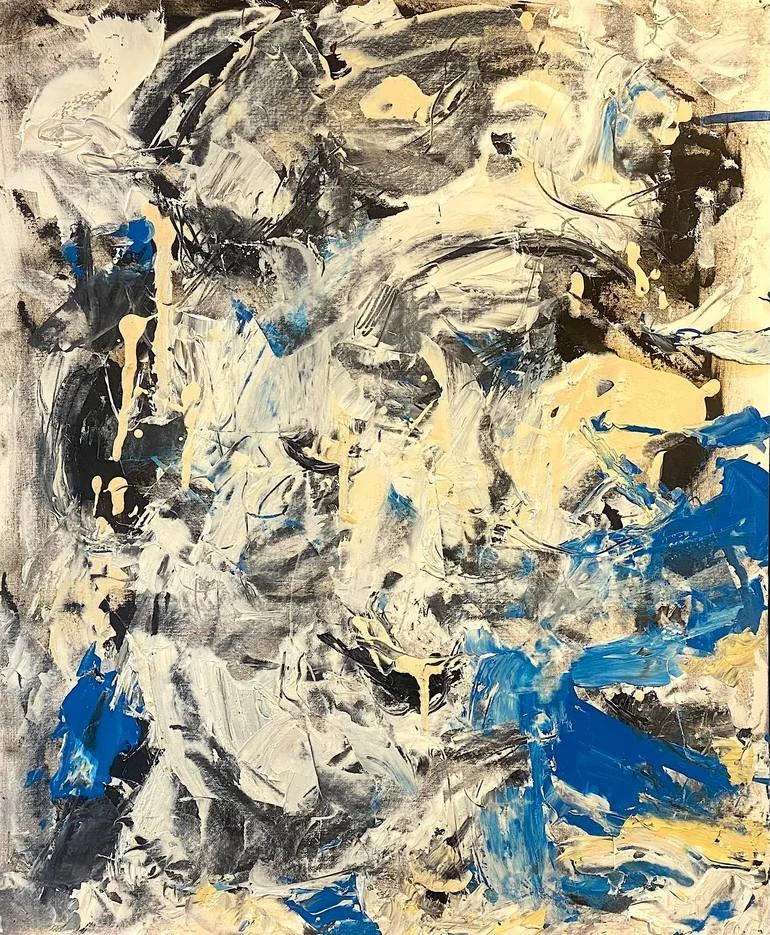 Out Of Breath Altitudes # 02 - Oil on Paper - 16 x 20 in