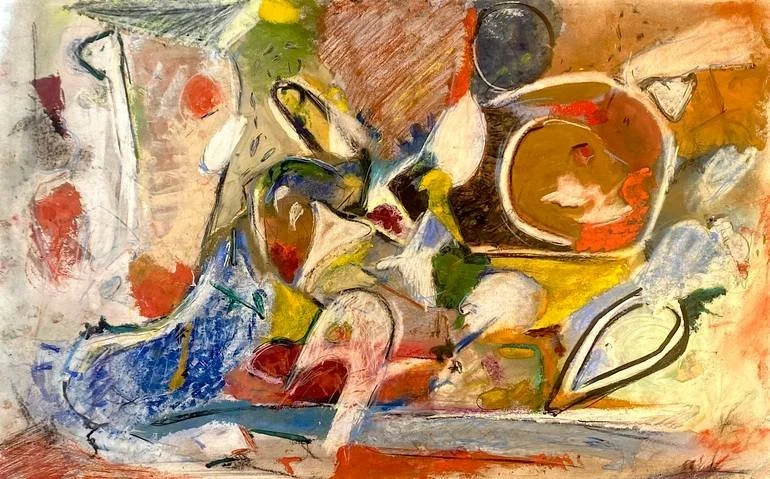 The Goose Is Gone - Oil on Paper - 36 x 22 in