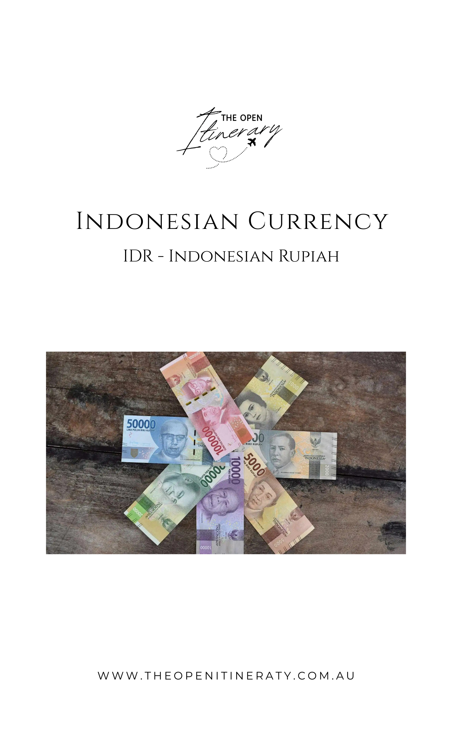 A simple guide of Indonesian Currency for Aussies 