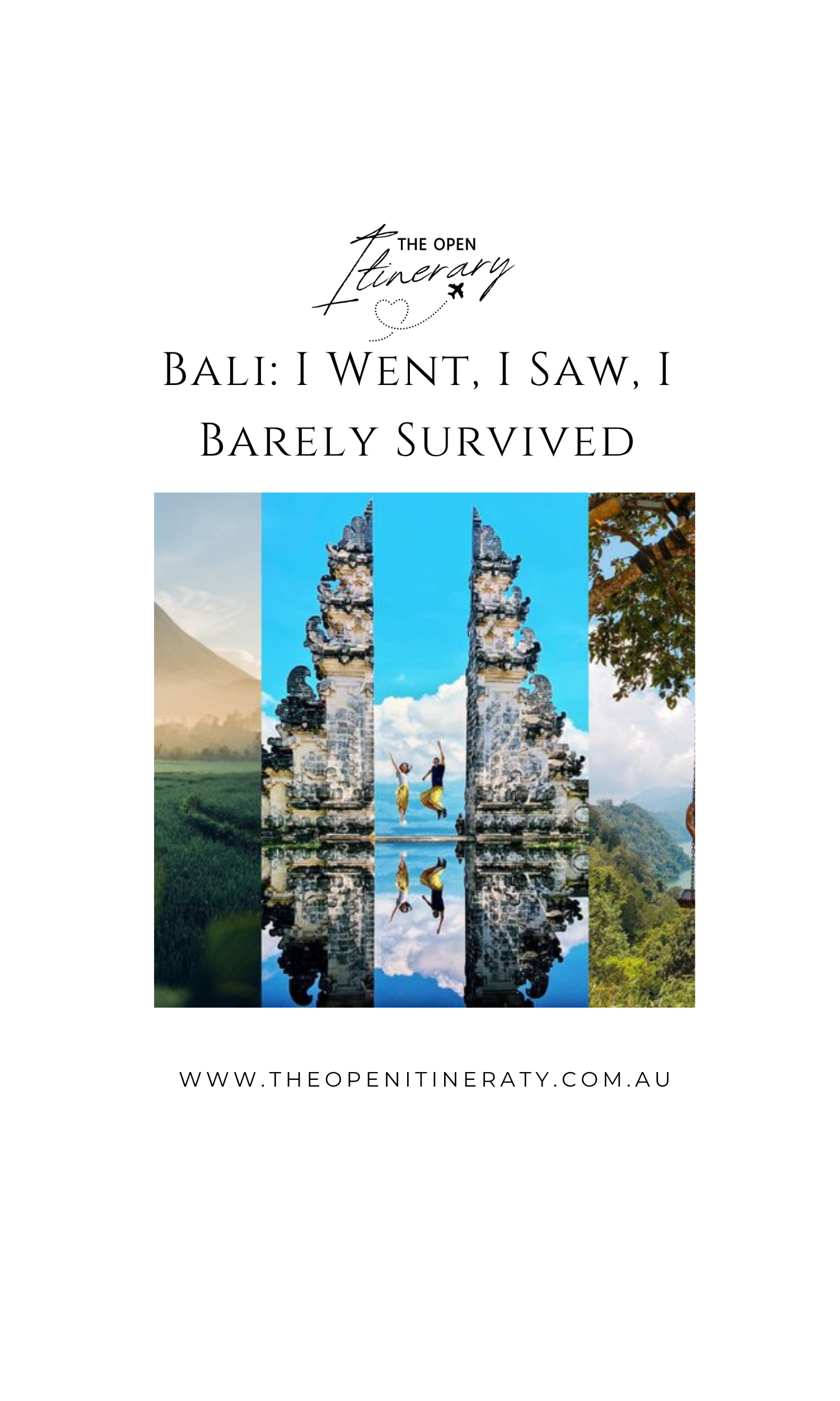 Bali: I Went, I Saw, I Barely Survived
