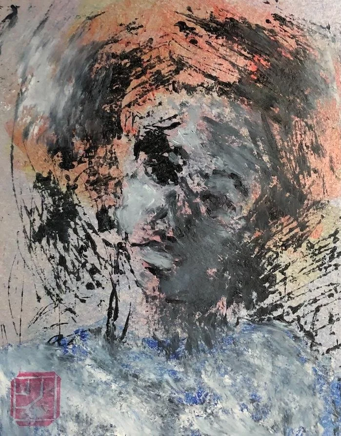 "Soft Ashes of Thought" | 2023 | Monoprint | 11" x 9"